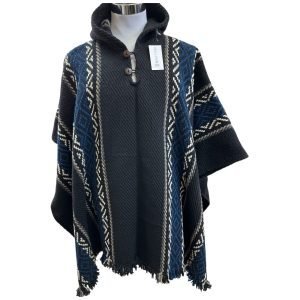 Poncho artesanal | lana de oveja | modelo Patagonia doble