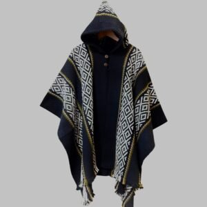 Poncho artesanal | lana de oveja | modelo Patagonia doble