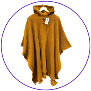 Poncho artesanal | lana de oveja | modelo Patagonia
