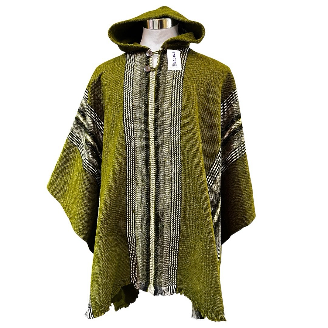 Poncho artesanal | lana de oveja | modelo Cordillera