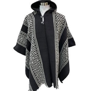 Poncho artesanal | lana de oveja | modelo Patagonia doble
