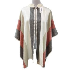 Ruana baby alpaca sin capucha
