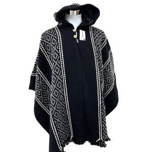 Poncho artesanal | lana de oveja | modelo Patagonia doble