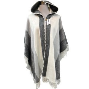 Ruana baby alpaca con capucha