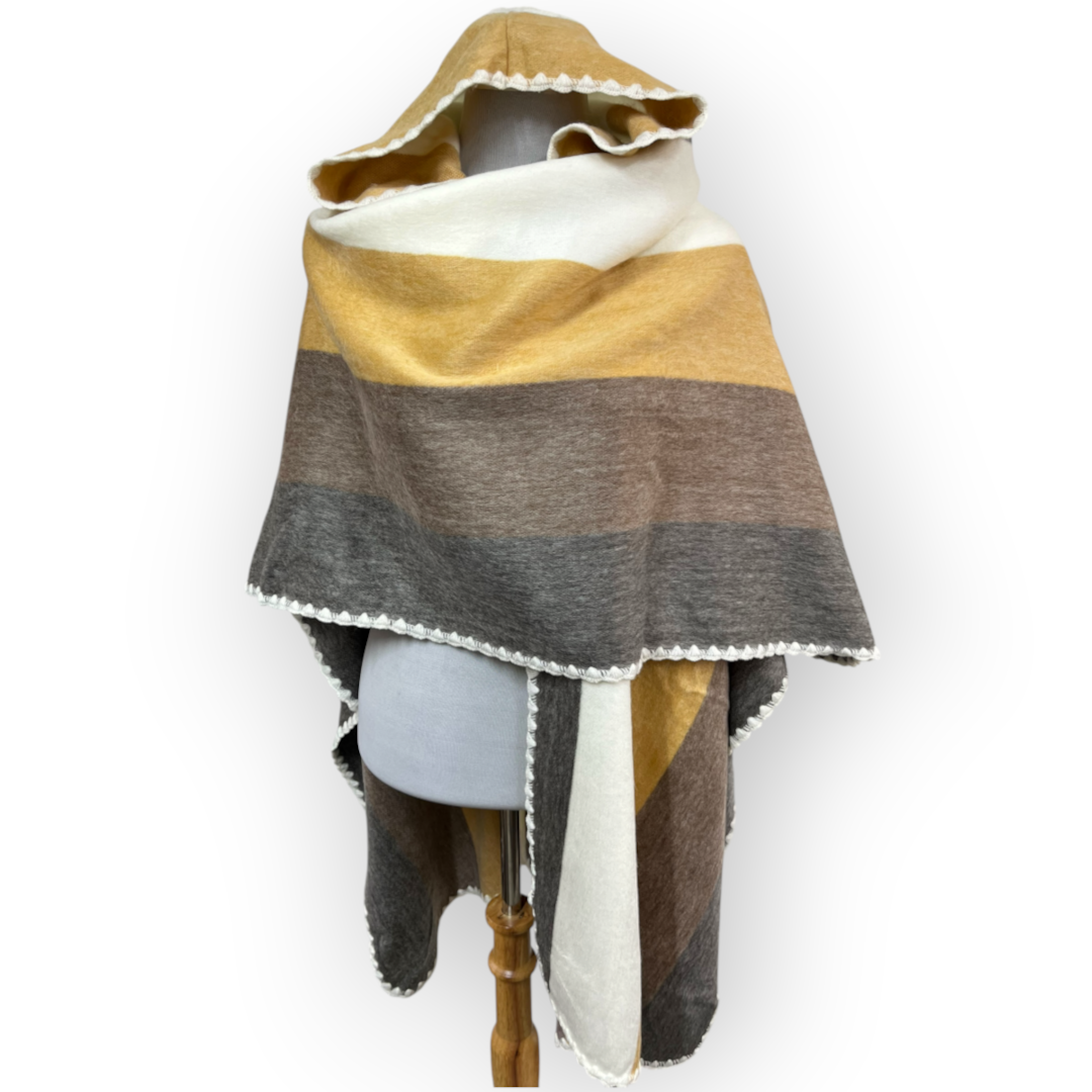 Ruana baby alpaca con capucha - Imagen 2