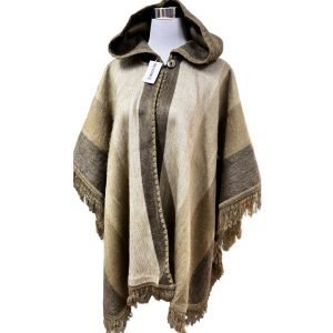 Ruana baby alpaca con capucha