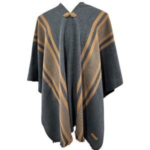 Poncho artesanal de lana | sin capucha | hecho en Chile