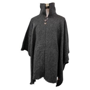 Poncho de lana | modelo Cordillera alto | con cuello