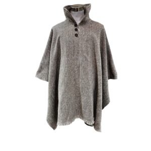 Poncho de lana | modelo Cordillera alto | con cuello