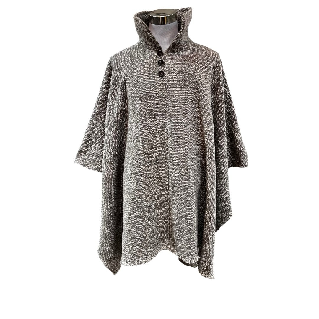 Poncho de lana | modelo Cordillera alto | con cuello