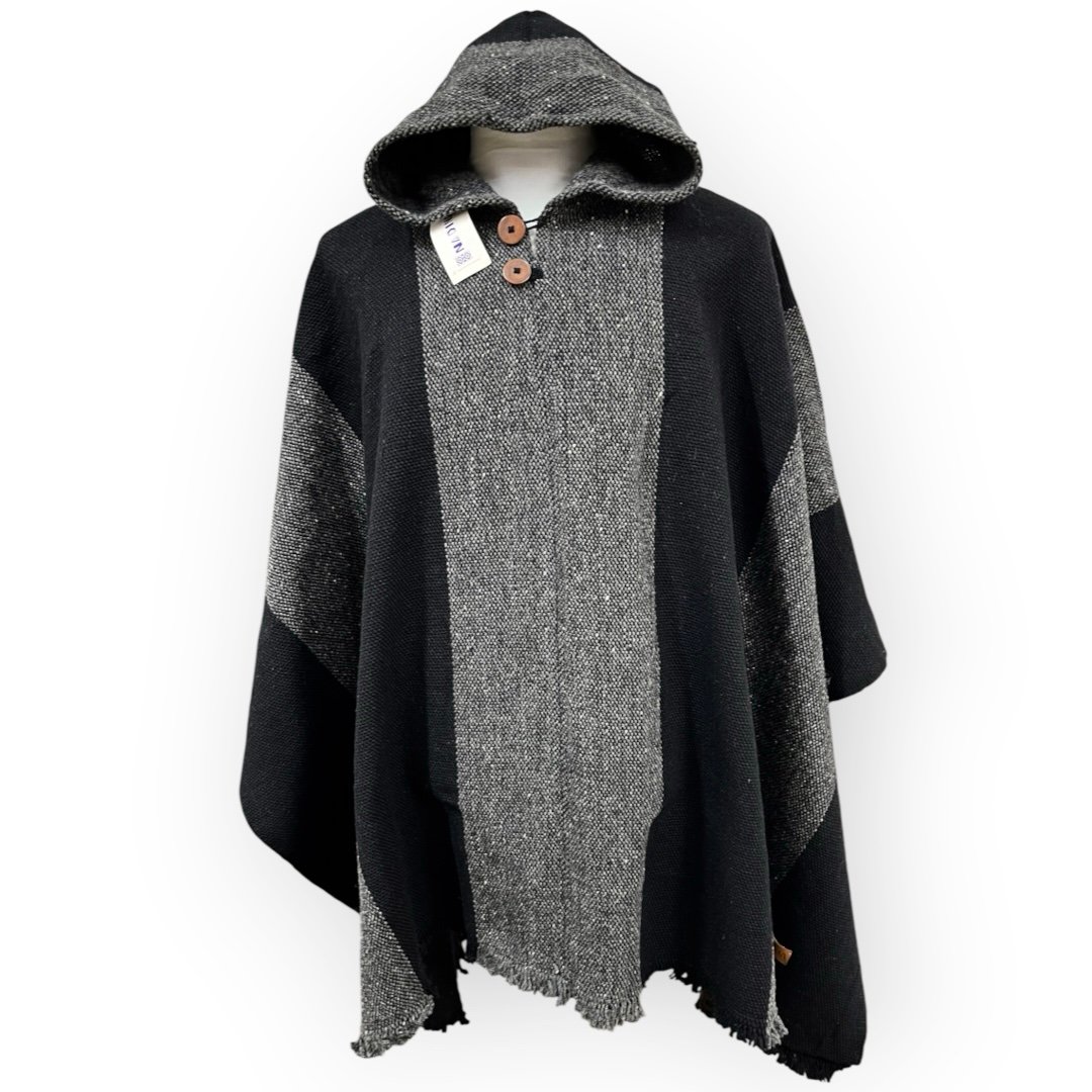 Poncho artesanal | lana de oveja | modelo Cordillera