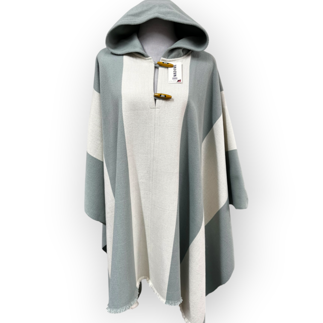 Poncho modelo Del Valle Especial | tejido en telar | con Capucha