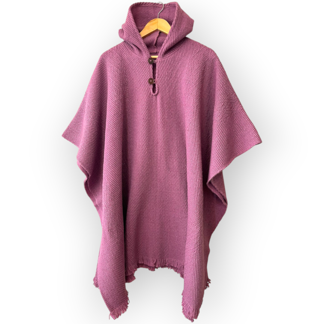 Poncho artesanal | lana de oveja | modelo Patagonia