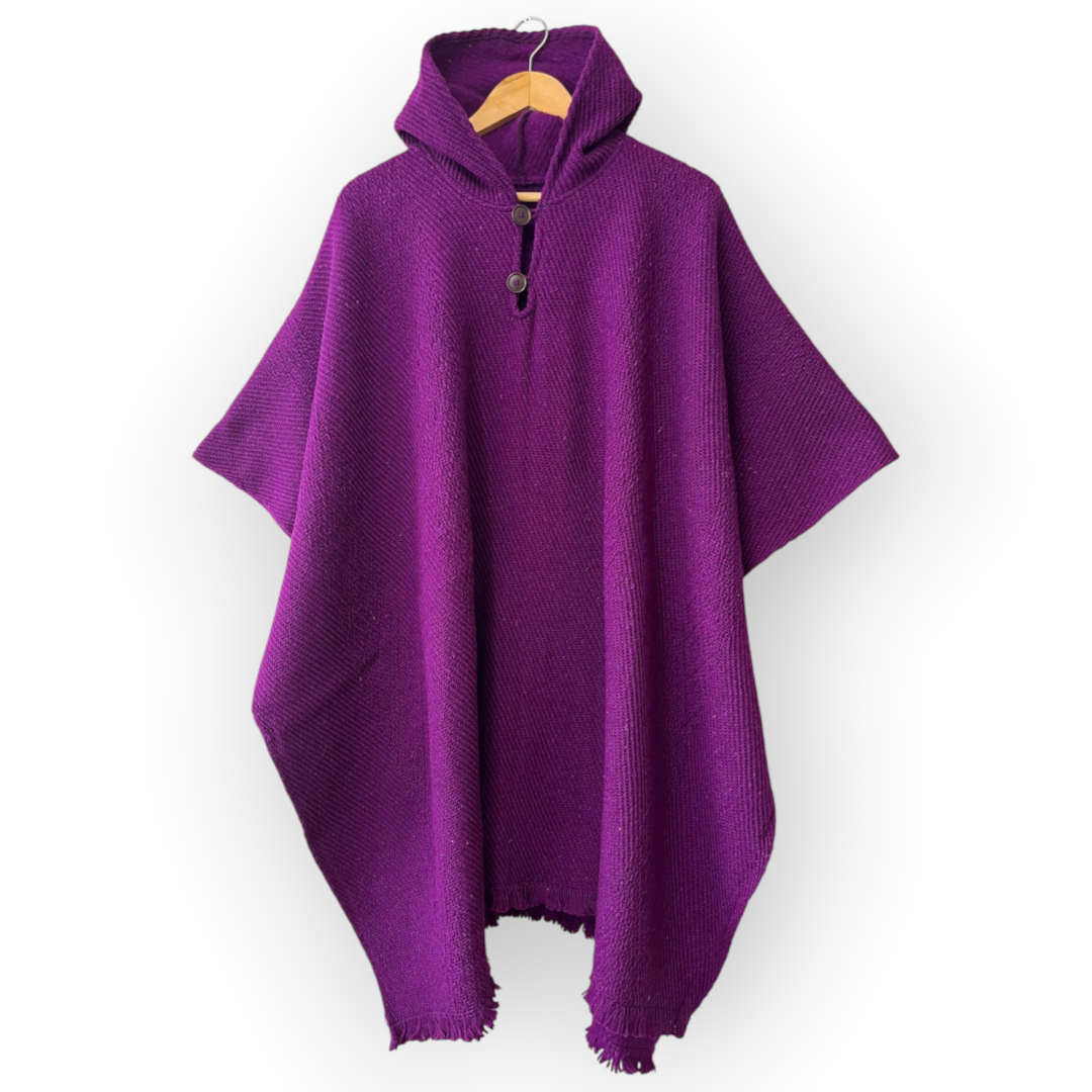 Poncho artesanal | lana de oveja | modelo Patagonia